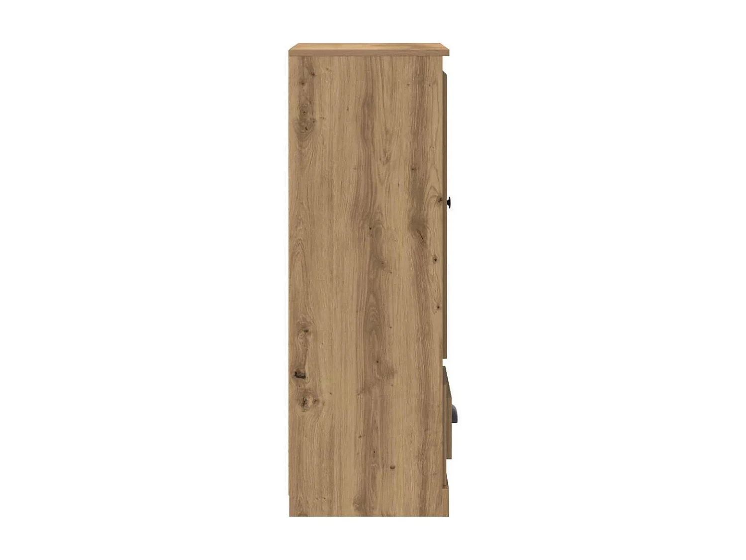 Buffet haut chêne artisanal 36x35,5x103,5 cm bois d'ingénierie