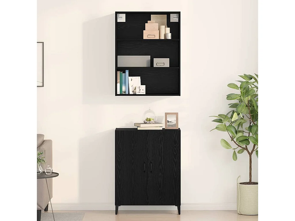 Buffet Carvalho preto 69.5 x 32.5 x 180 cm Madeira processada