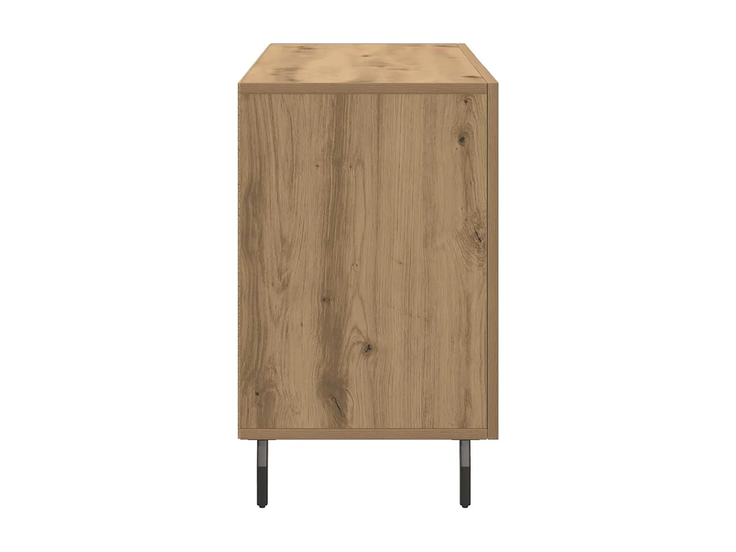 Buffet chêne artisanal 100x36x60 cm bois d'ingénierie