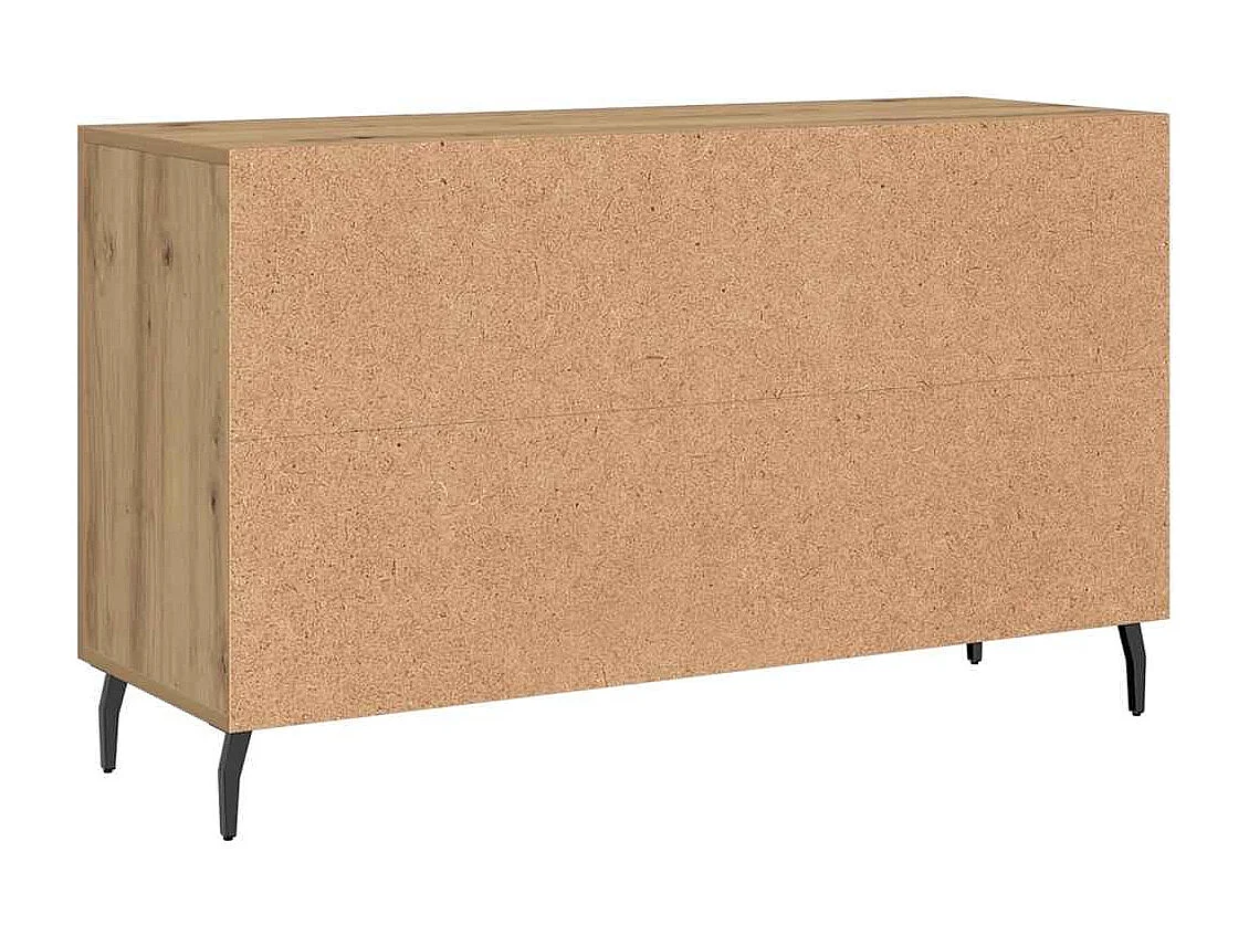 Buffet chêne artisanal 100x36x60 cm bois d'ingénierie