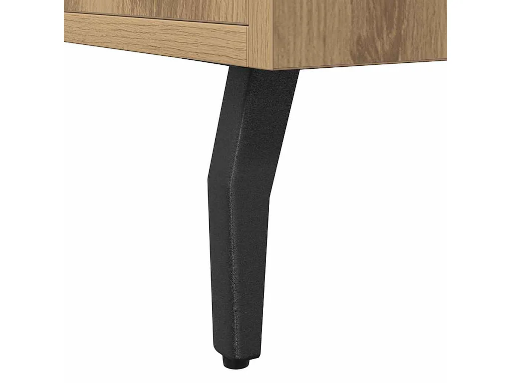 Buffet chêne artisanal 100x36x60 cm bois d'ingénierie