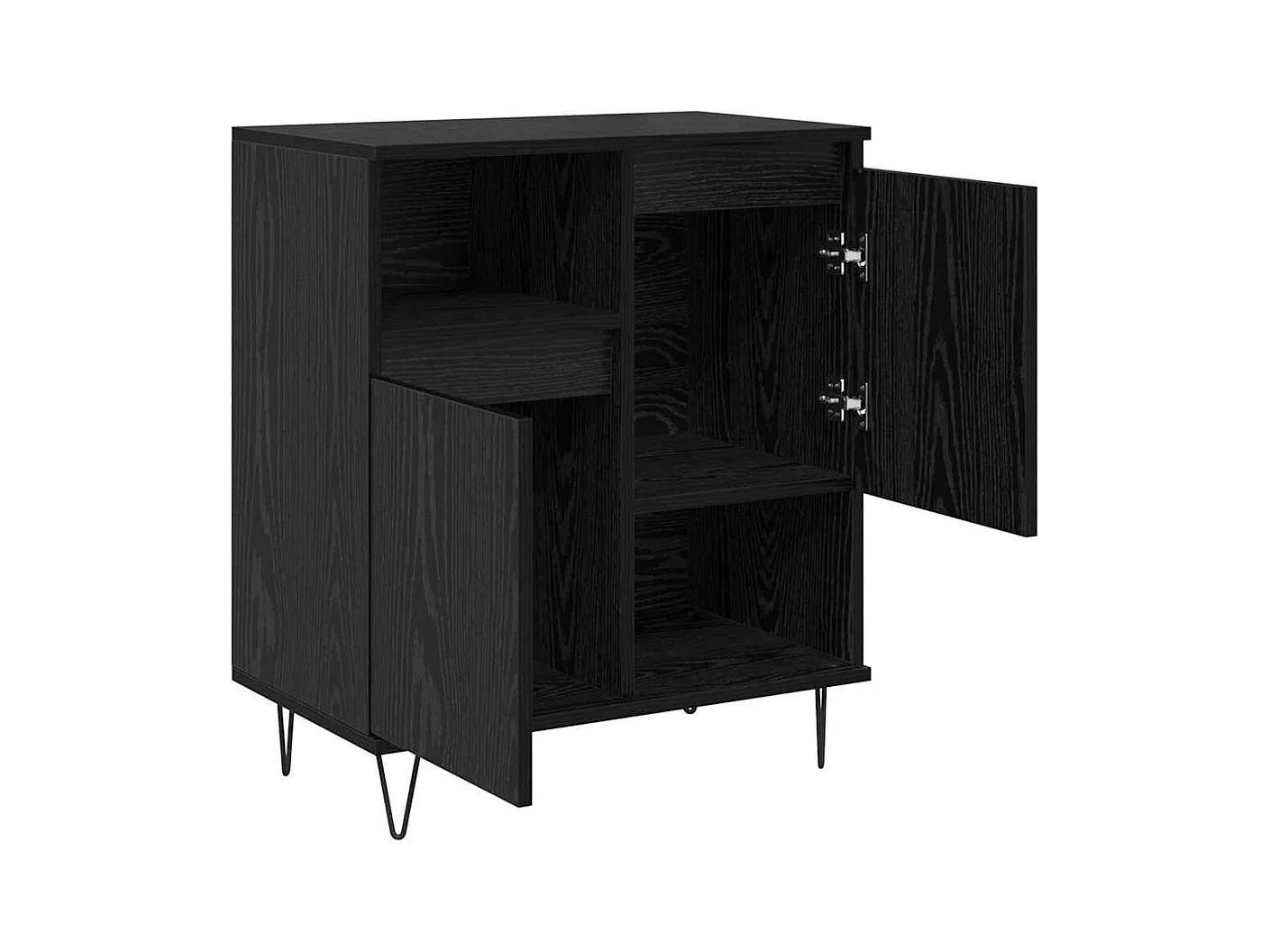 Buffets 3 pièces Chêne noir 180 x 35 x 70 cm Bois d'ingénierie