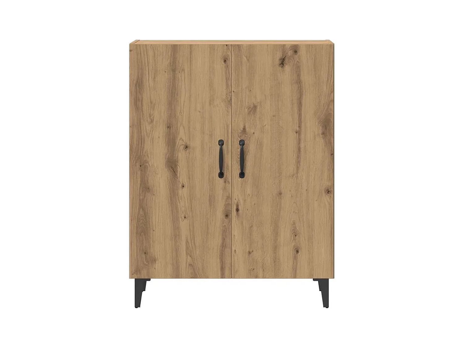 Buffet chêne artisanal 70x34x90 cm bois d'ingénierie