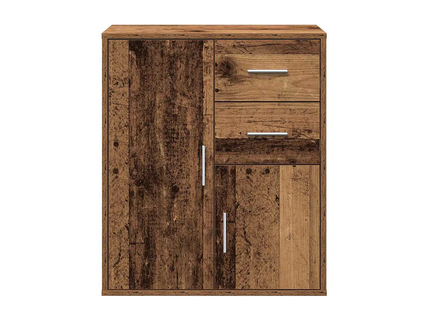 Dressoir met lade Oud hout 60 x 31 x 70 cm Bewerkt hout