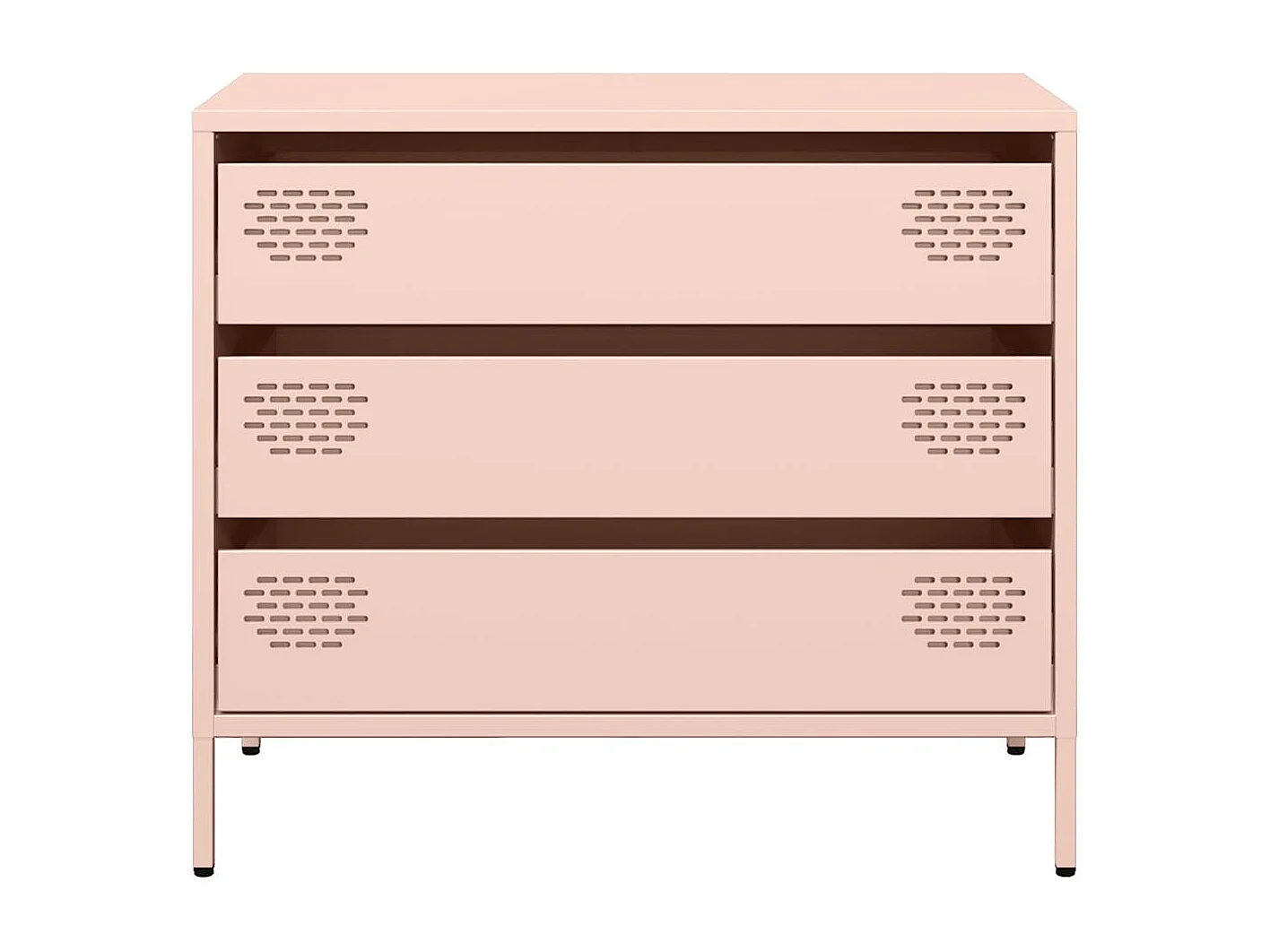Buffet rose 68x39x58,5 cm acier laminé à froid