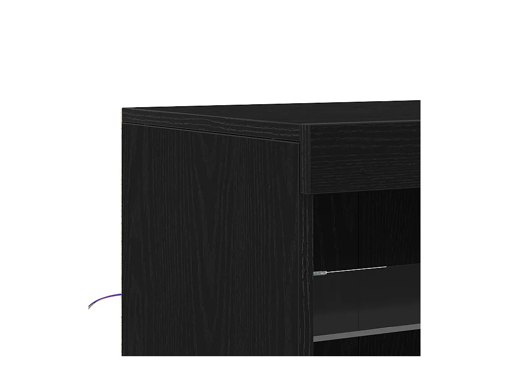 Buffet Chêne noir 41 x 37 x 100 cm Bois d'ingénierie