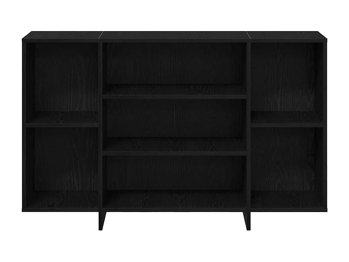 Buffet Chêne noir 120 x 30 x 75 cm Bois d'ingénierie
