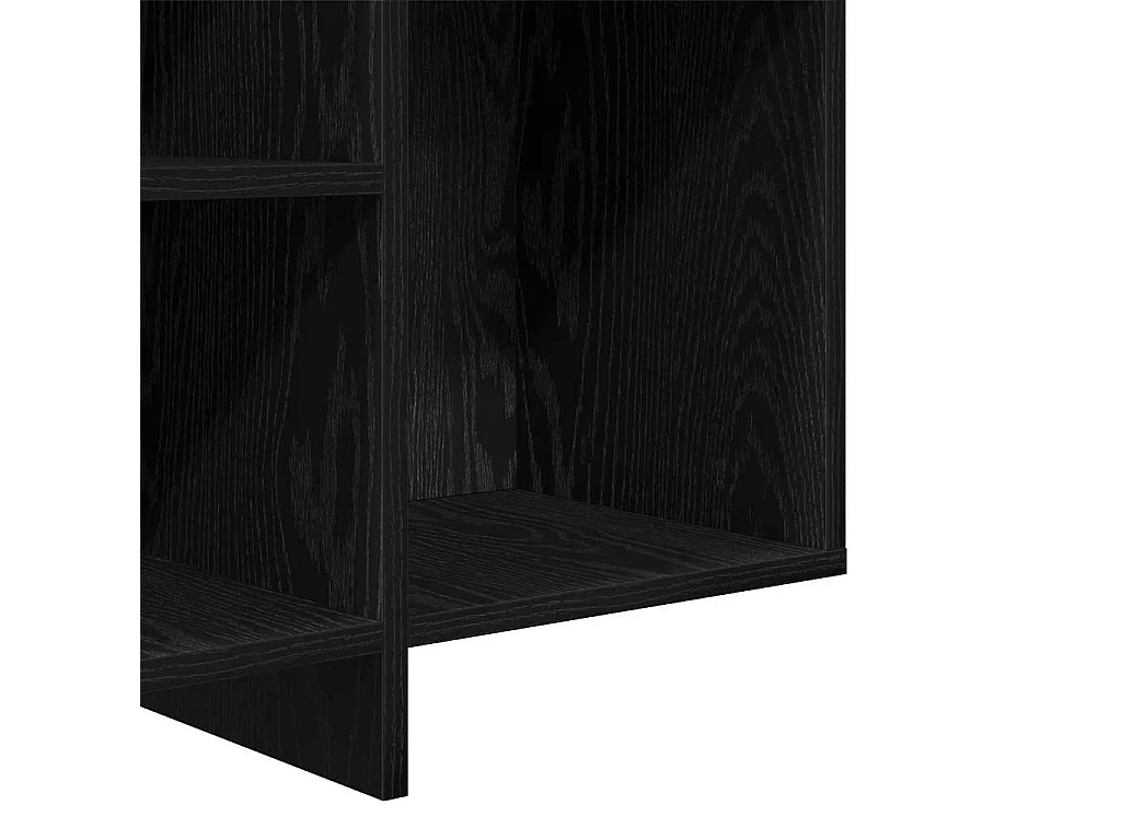 Buffet Chêne noir 120 x 30 x 75 cm Bois d'ingénierie