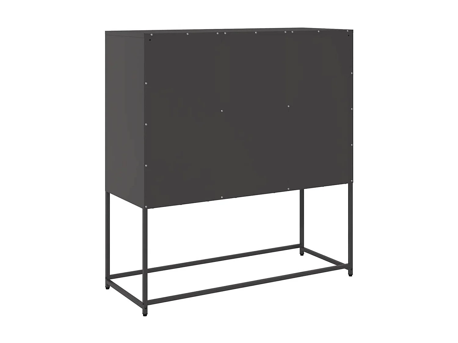 Buffet noir 100,5x39x107 cm acier laminé à froid
