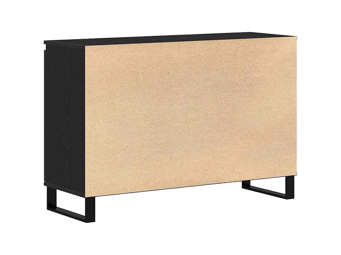 Buffet Chêne noir 101.5 x 35 x 70 cm Bois d'ingénierie