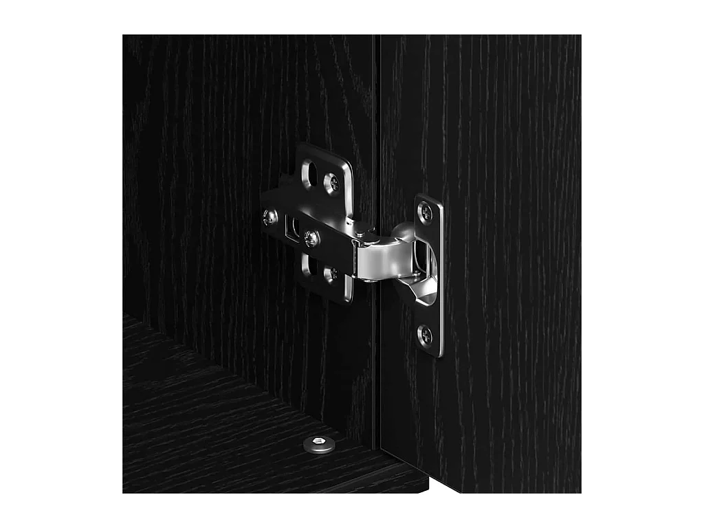 Buffet Chêne noir 101.5 x 35 x 70 cm Bois d'ingénierie