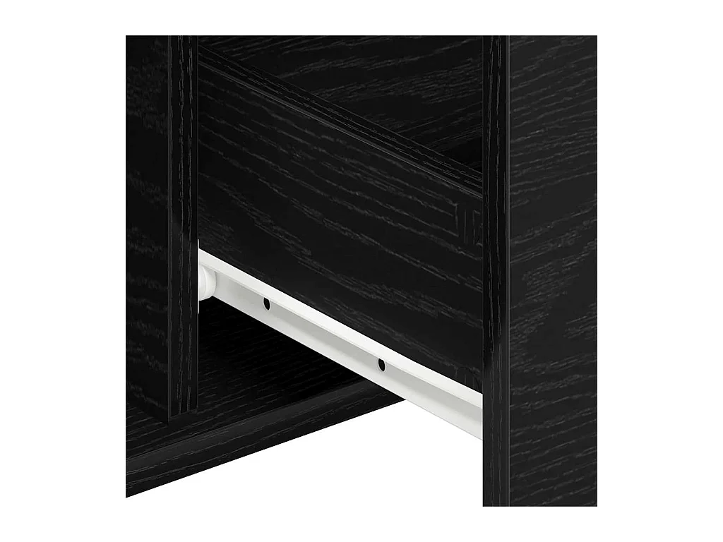 Buffet Chêne noir 101.5 x 35 x 70 cm Bois d'ingénierie