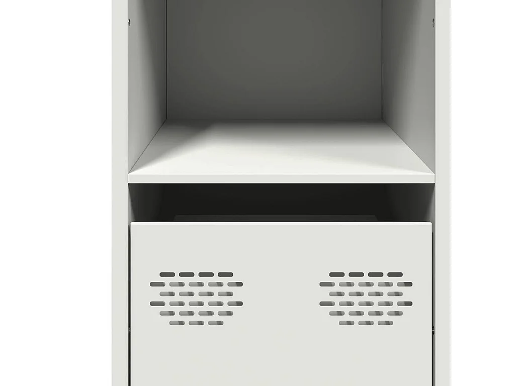 Buffet blanc 101,5x39x73,5 cm acier laminé à froid