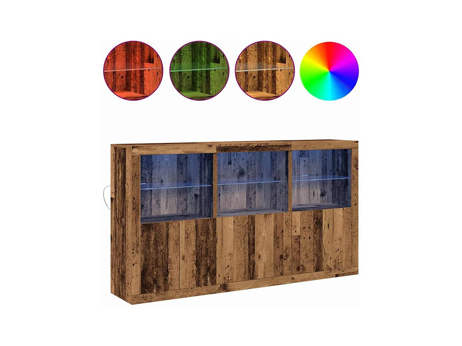 Buffet Bois ancien 181.5 x 37 x 100 cm Bois d'ingénierie