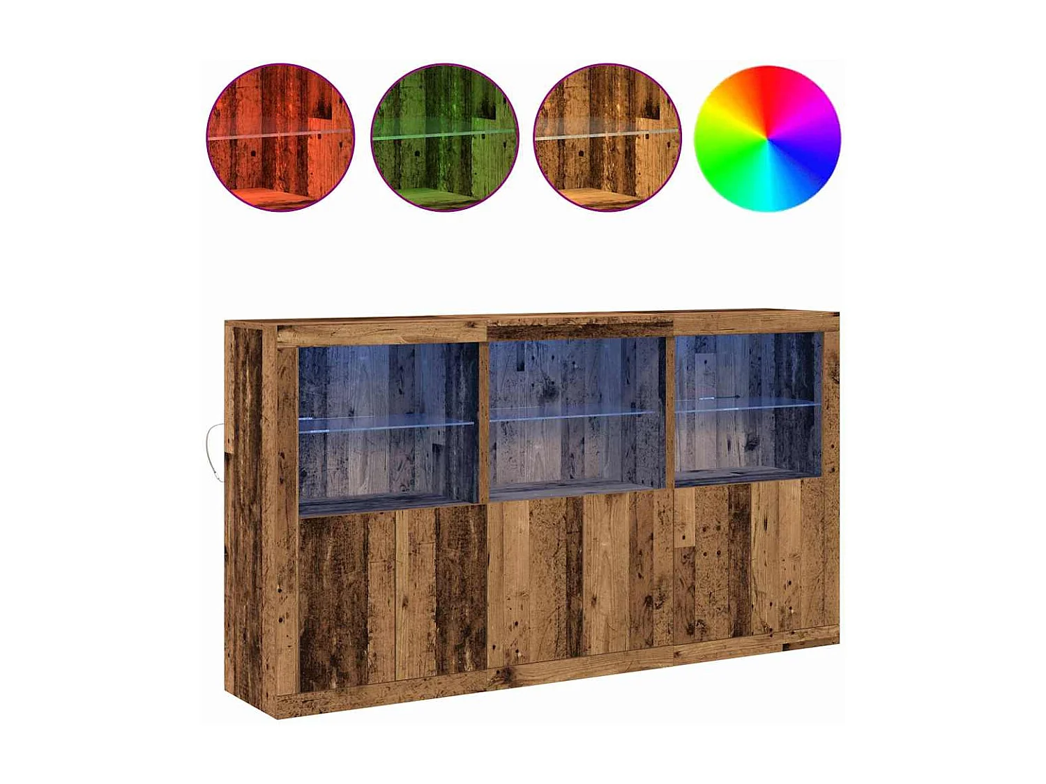 Buffet Bois ancien 181.5 x 37 x 100 cm Bois d'ingénierie