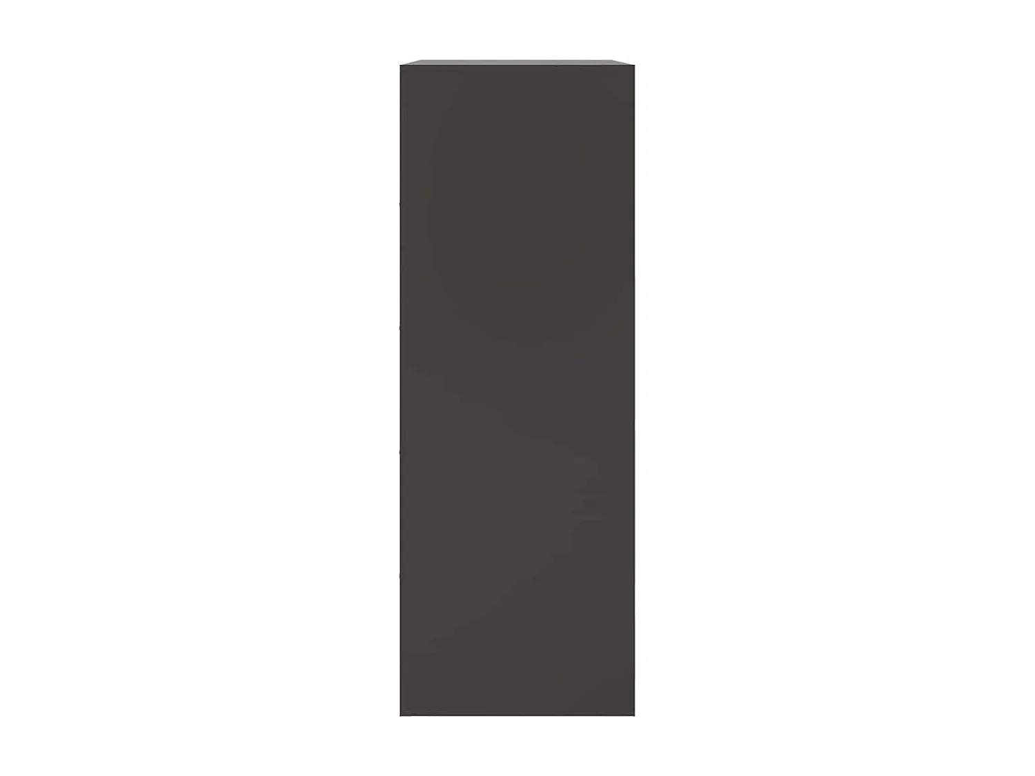 Aparador de acero negro 67x39x107 cm