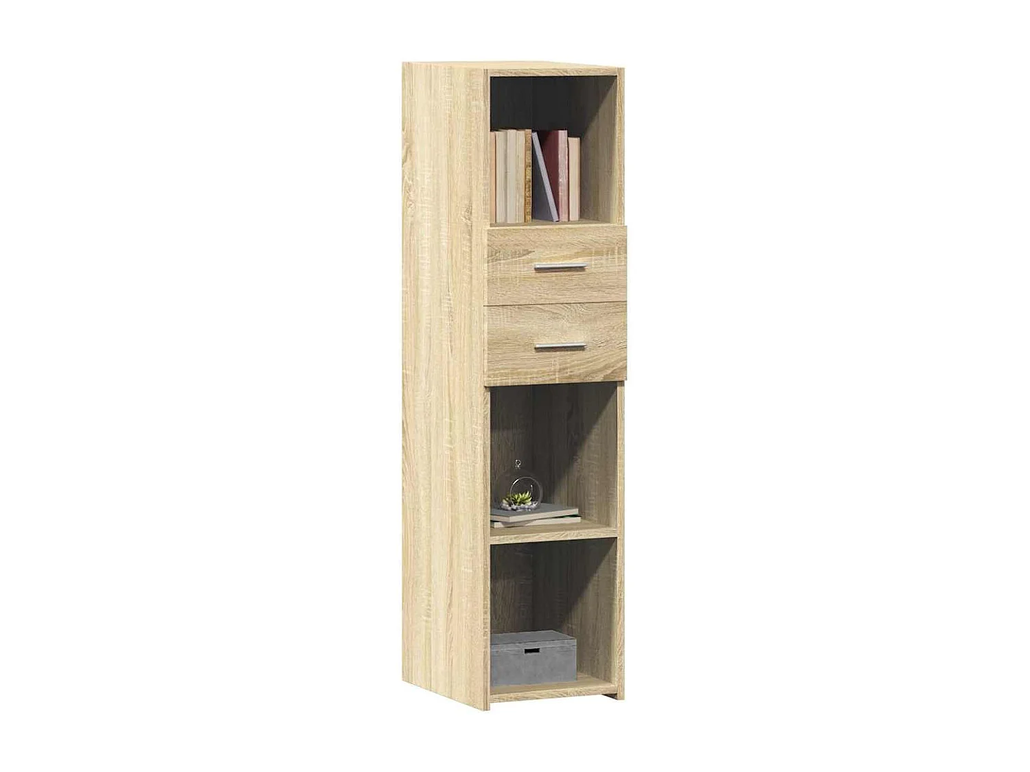 Buffet haut chêne sonoma 30x42,5x124 cm bois d'ingénierie