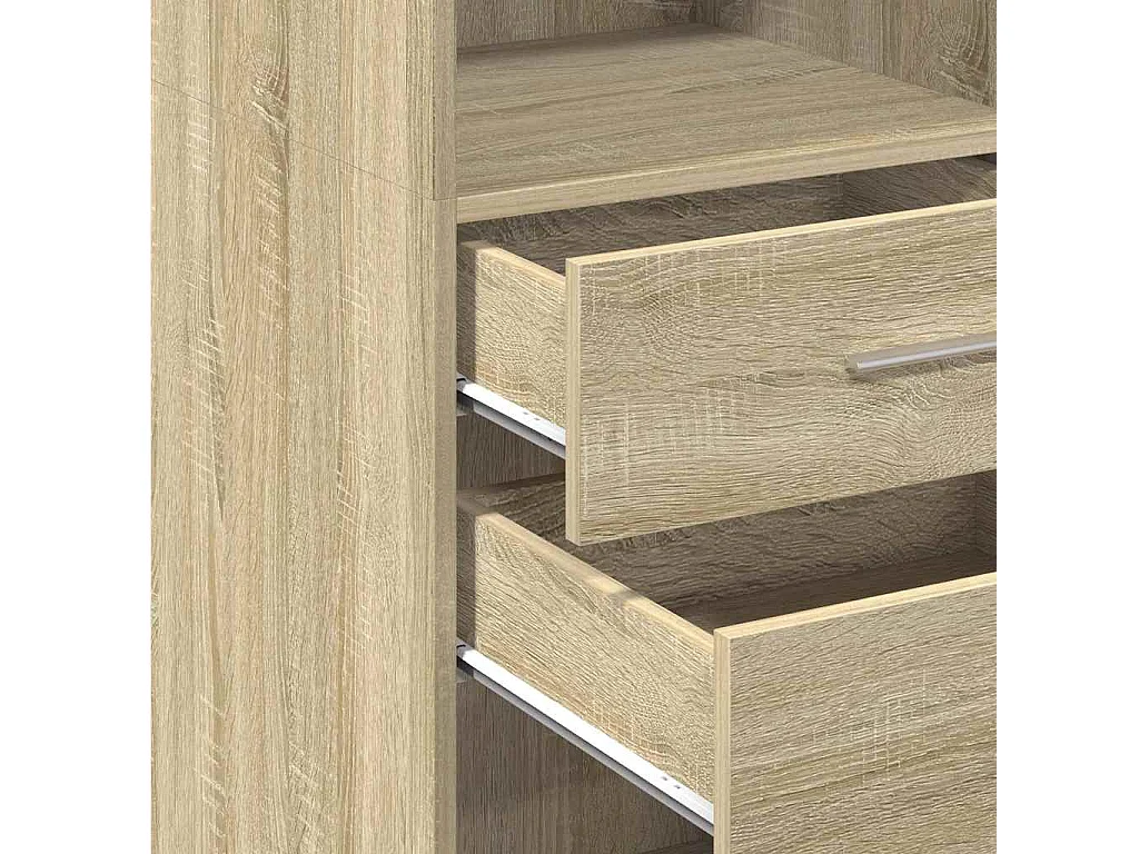 Buffet haut chêne sonoma 30x42,5x124 cm bois d'ingénierie