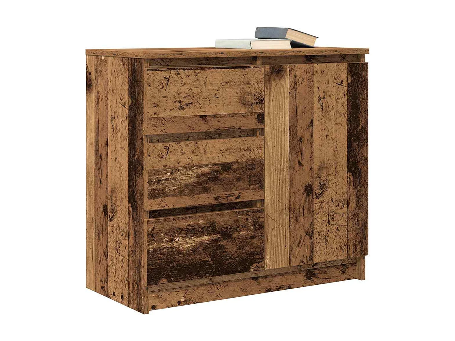 Aparador com gaveta derivados de madeira madeira velha