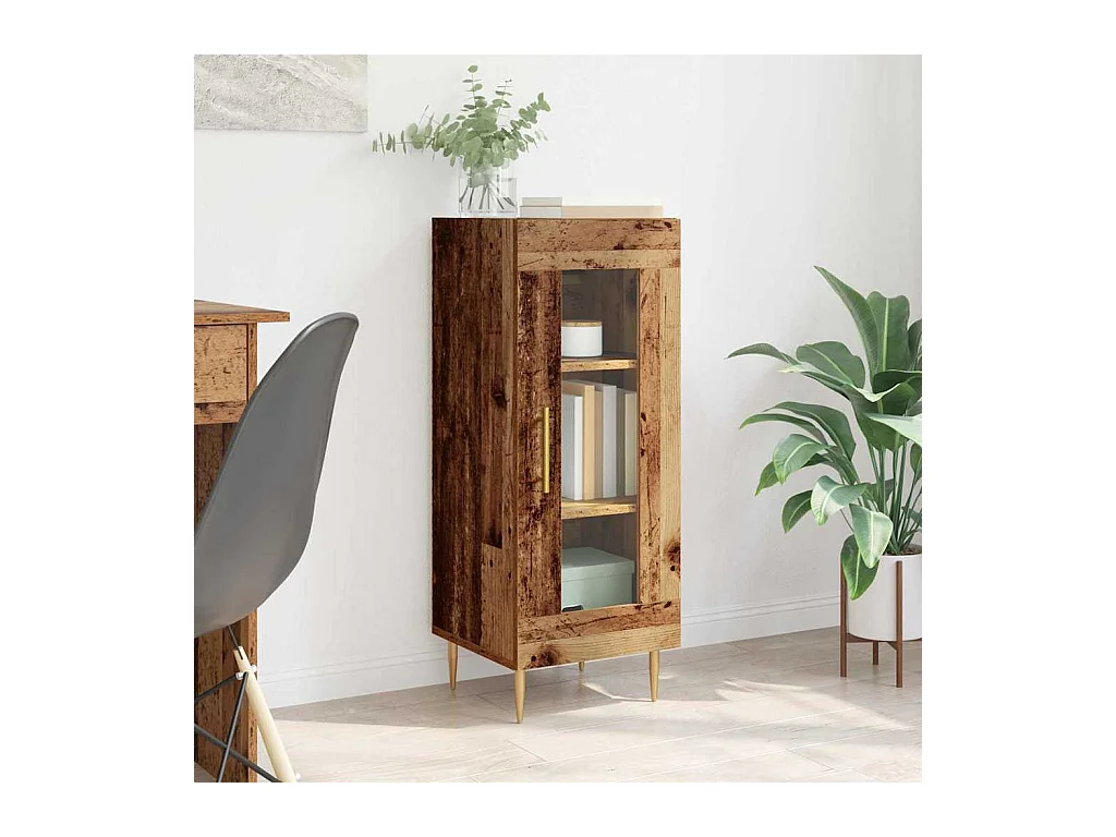 Buffet Bois ancien 34 x 34,5 x 90 cm Bois d'ingénierie