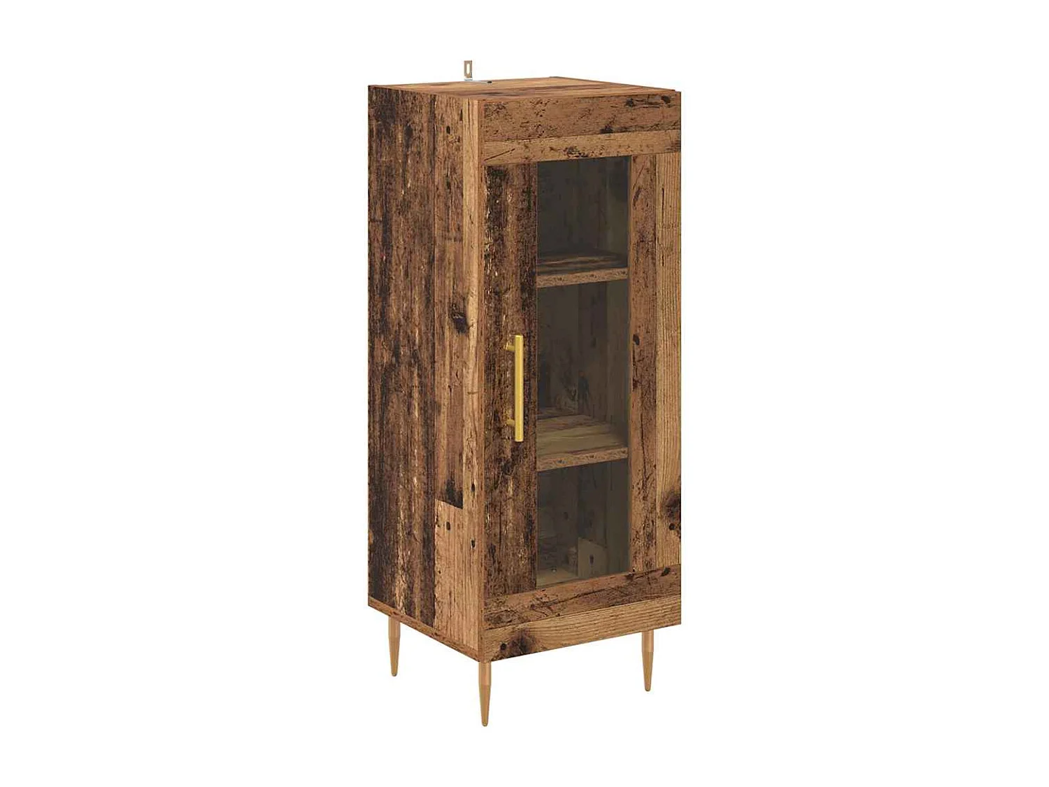 Dressoir Oud hout 34 x 34,5 x 90 cm Bewerkt hout