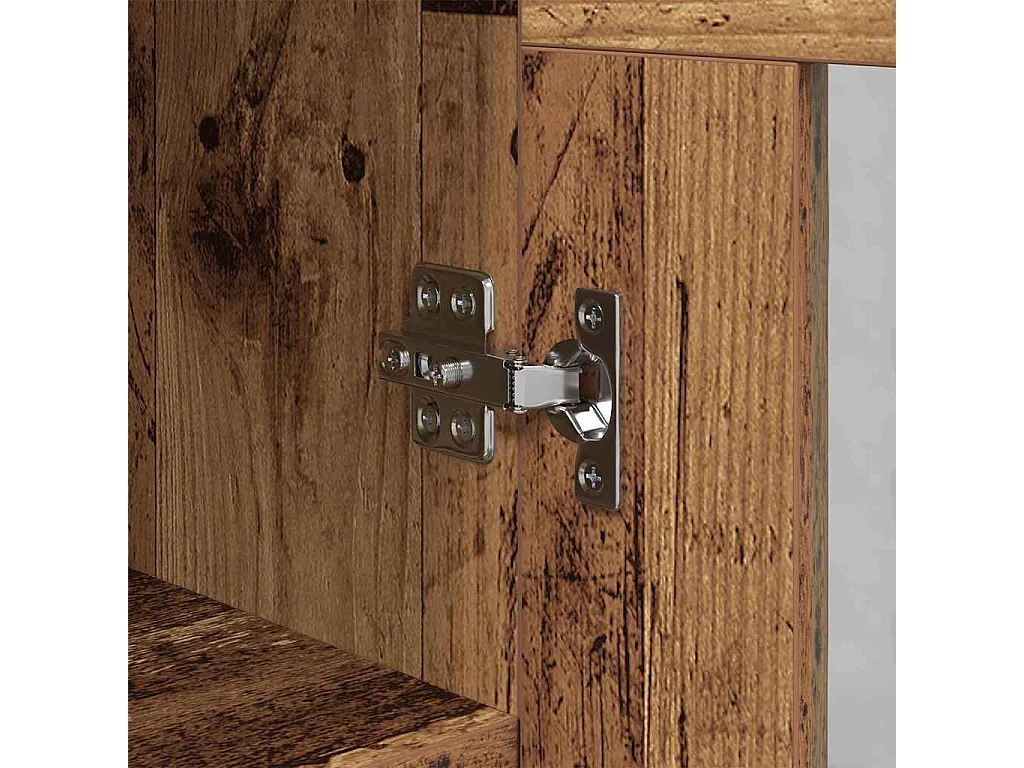 Dressoir Oud hout 34 x 34,5 x 90 cm Bewerkt hout