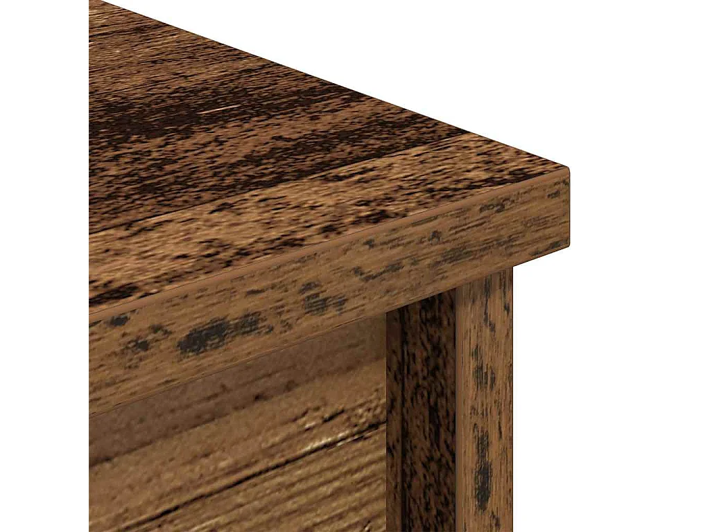 Buffet haut 37,5x35x180 cm vieux bois bois d'ingénierie