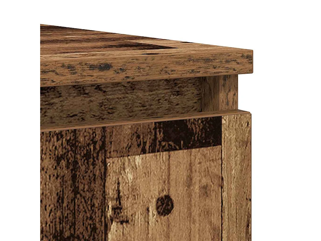 Buffet avec tiroirs vieux bois 100,5x35x76 cm bois d'ingénierie