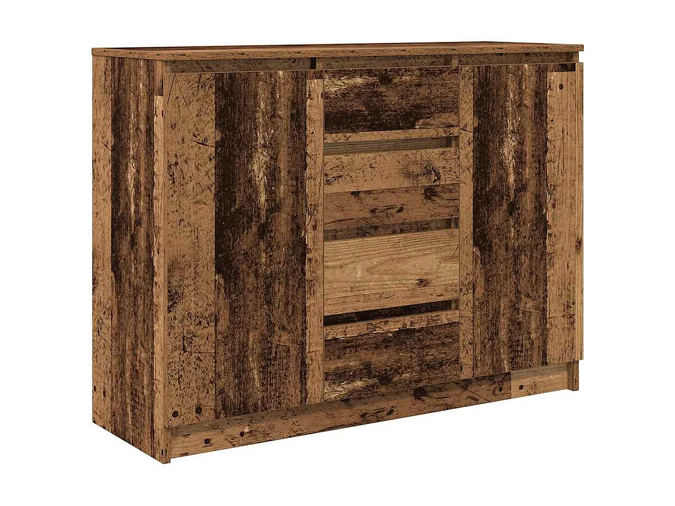 Aparador com gavetas 100,5x35x76cm deriv. madeira madeira velha