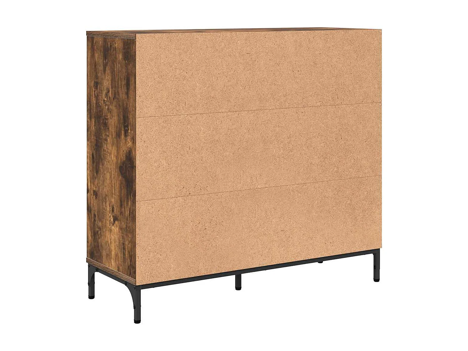 Buffet Chêne fumé 89,5 x 33 x 82 cm Bois d'ingénierie