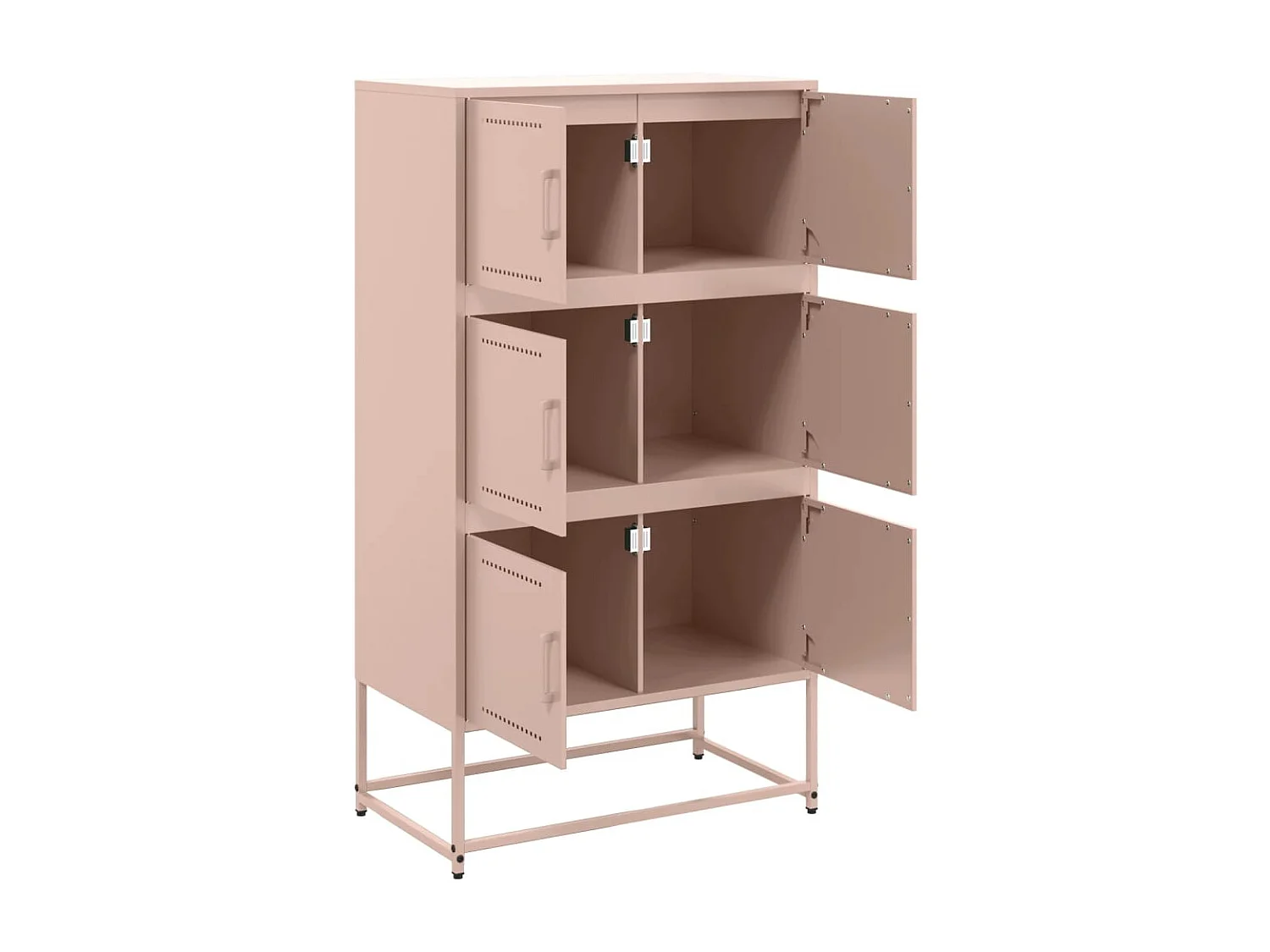 Buffet rose 68,5x38,5x123,5 cm acier