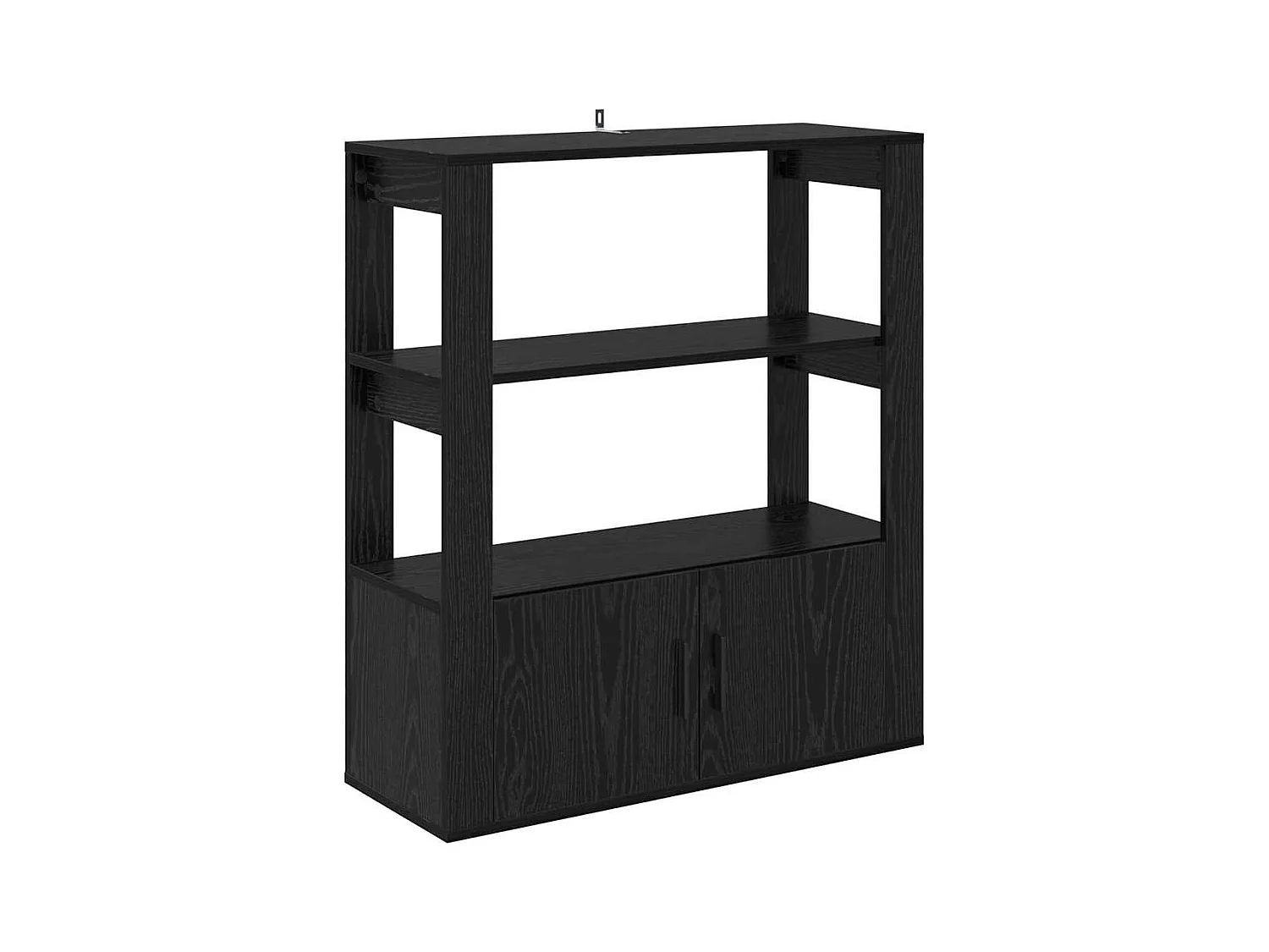 Buffet Chêne noir 30 x 80 x 90 cm Bois d'ingénierie