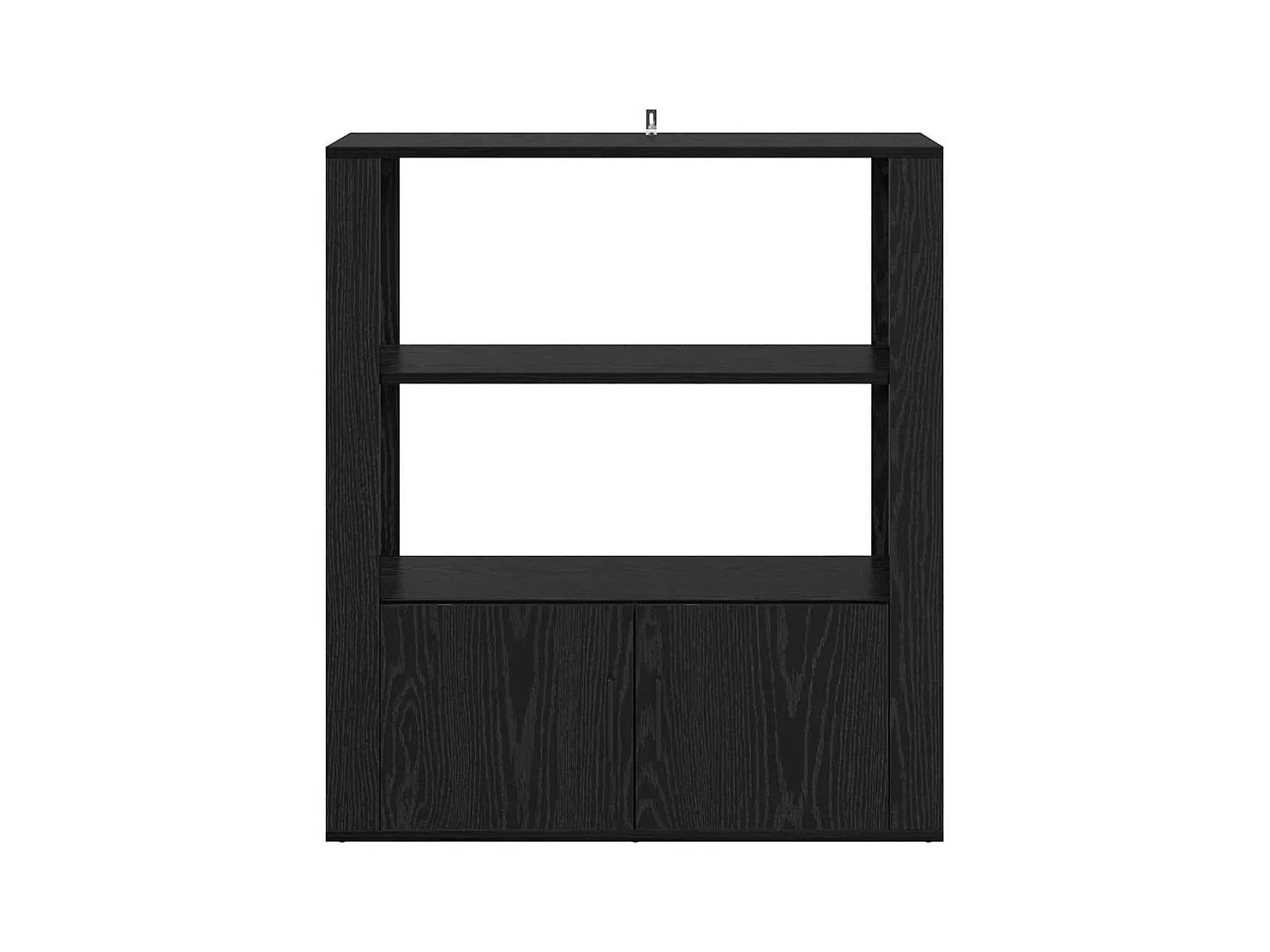 Buffet Chêne noir 30 x 80 x 90 cm Bois d'ingénierie