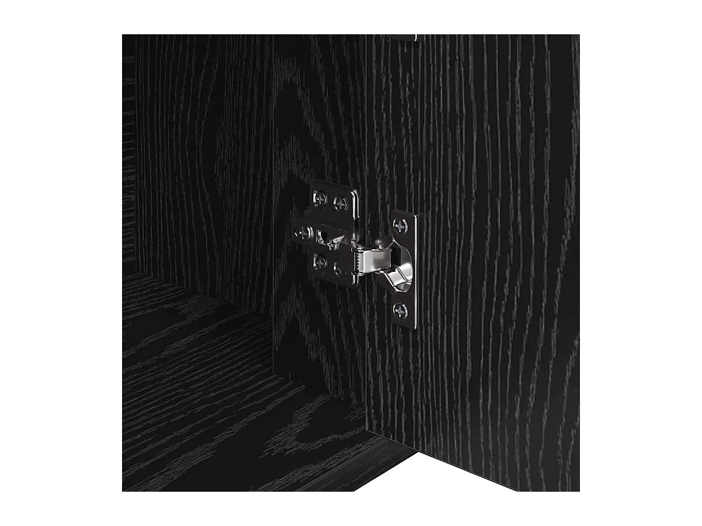 Buffet Chêne noir 30 x 80 x 90 cm Bois d'ingénierie