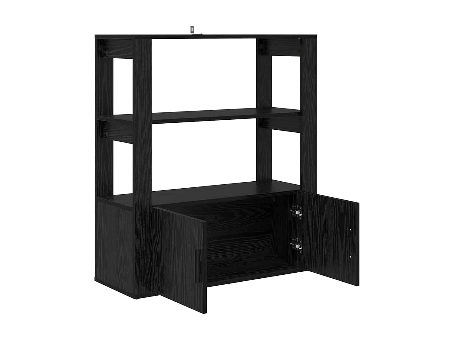 Buffet Chêne noir 30 x 80 x 90 cm Bois d'ingénierie