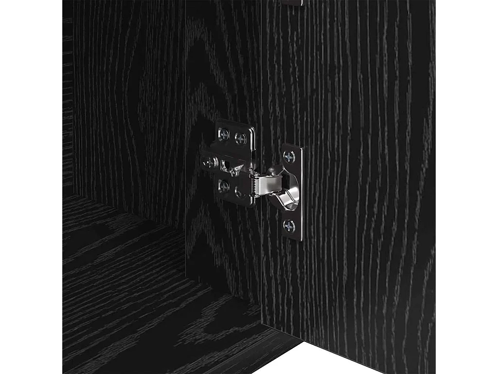 Buffet Chêne noir 30 x 80 x 90 cm Bois d'ingénierie