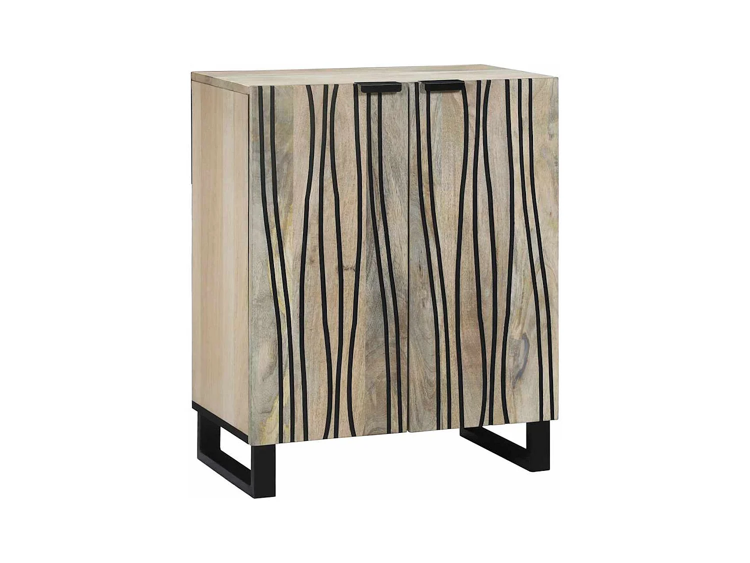 Buffet Blanc 60 x 33.5 x 75 cm Bois de manguier massif