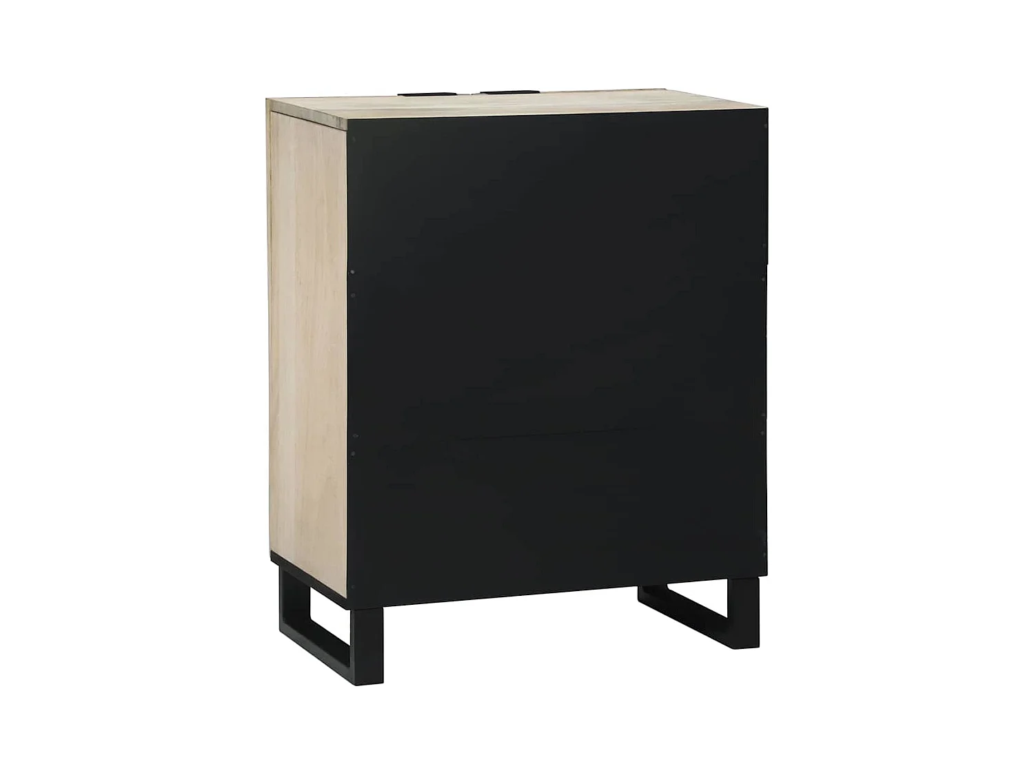 Buffet Blanc 60 x 33.5 x 75 cm Bois de manguier massif