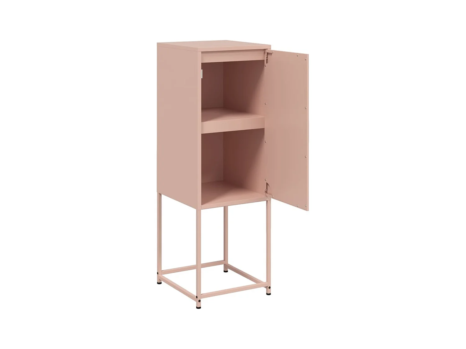 Buffet haut rose 36x39x107 cm acier
