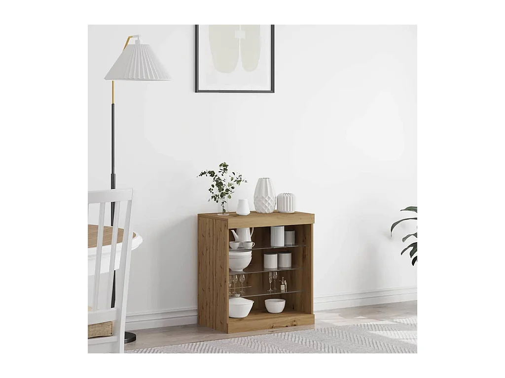 Buffet chêne artisanal 60.5 x 37 x 67 cm Bois d'ingénierie