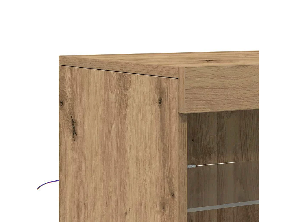 Buffet chêne artisanal 60.5 x 37 x 67 cm Bois d'ingénierie