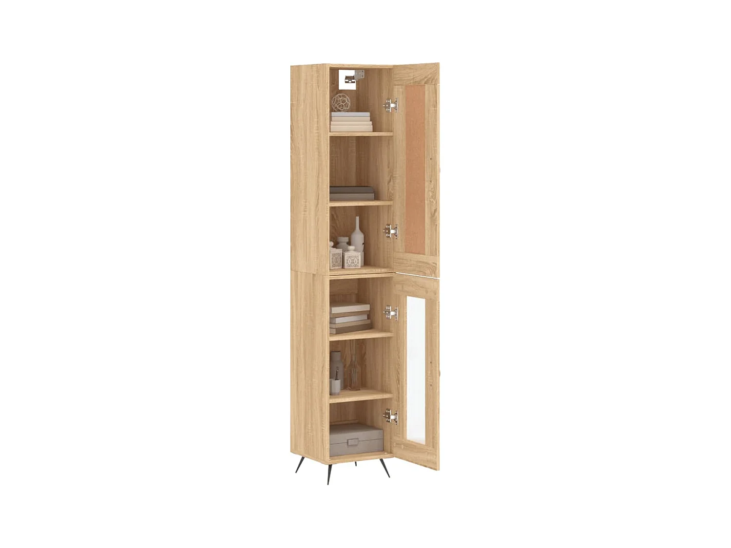 Buffet haut Chêne sonoma 34,5x34x180 cm Bois d'ingénierie