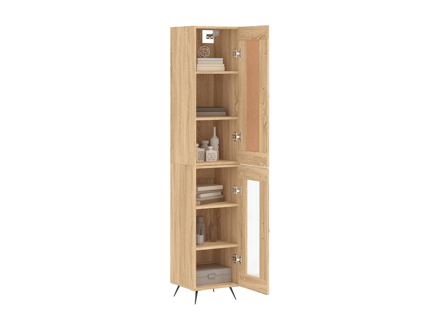 Buffet haut Chêne sonoma 34,5x34x180 cm Bois d'ingénierie
