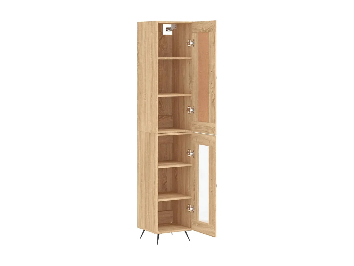 Buffet haut Chêne sonoma 34,5x34x180 cm Bois d'ingénierie