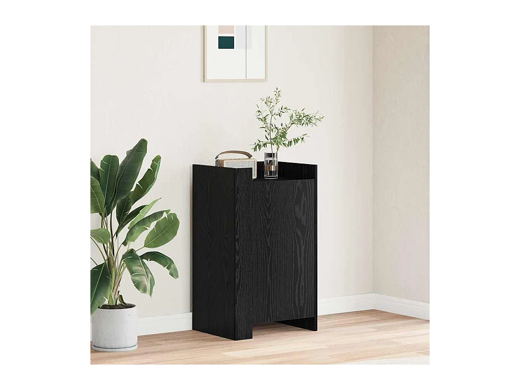 Buffet Chêne noir 45 x 35 x 75 cm Bois d'ingénierie