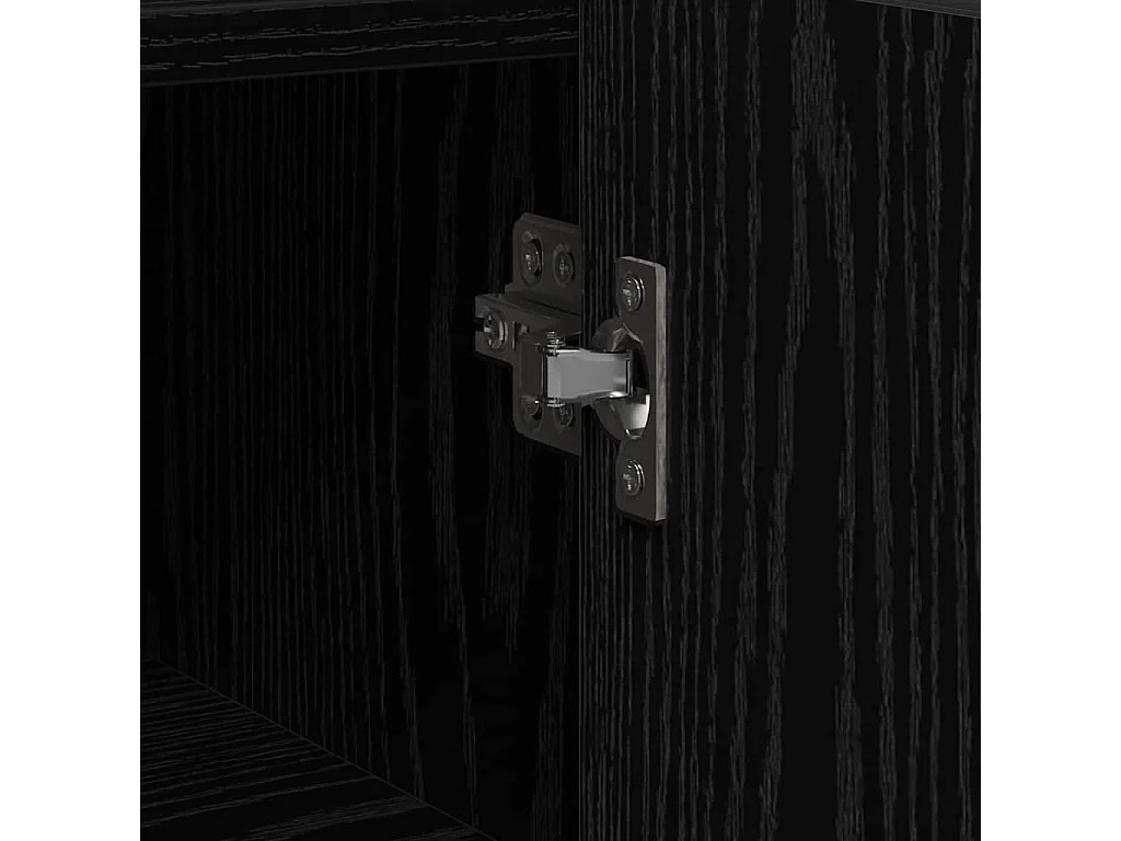 Buffet Chêne noir 45 x 35 x 75 cm Bois d'ingénierie