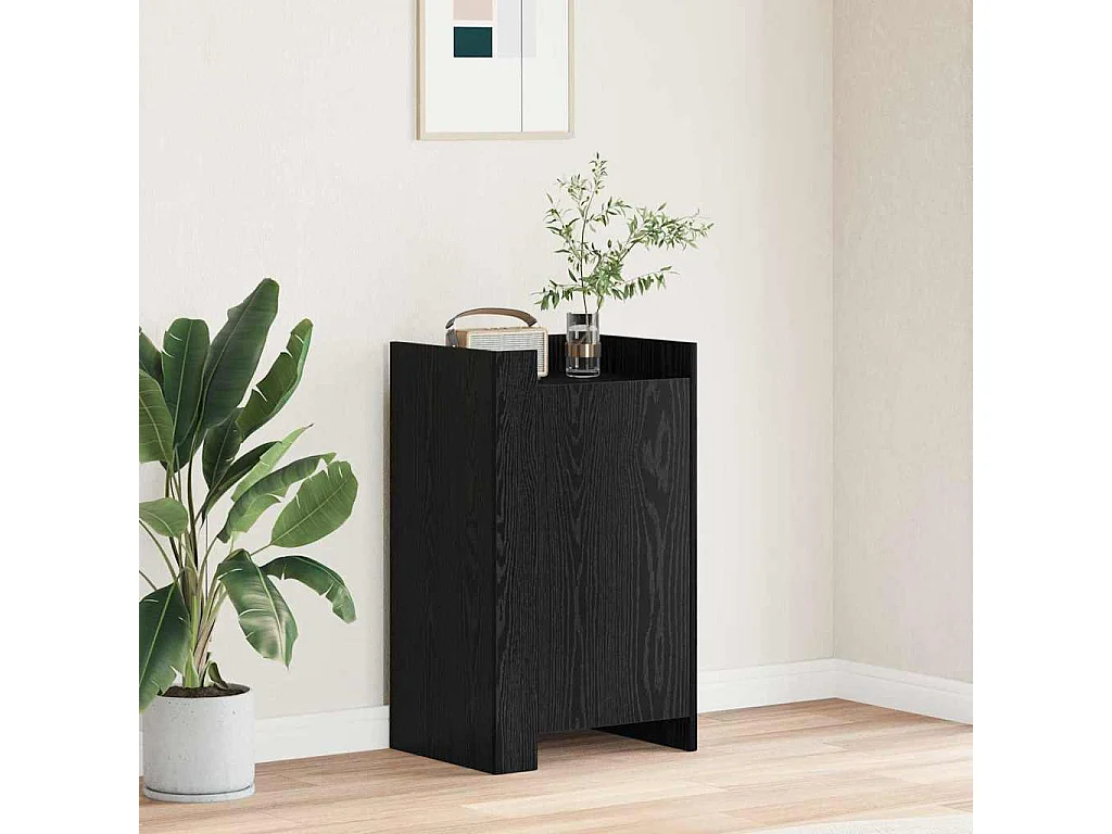 Buffet Chêne noir 45 x 35 x 75 cm Bois d'ingénierie
