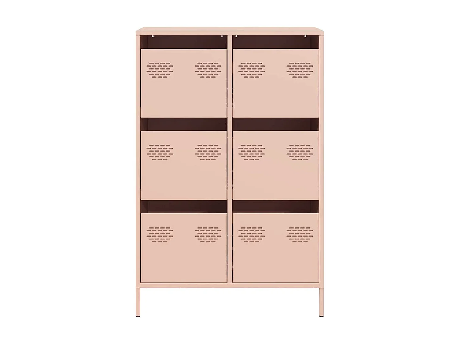 Buffet haut rose 68x39x101,5 cm acier