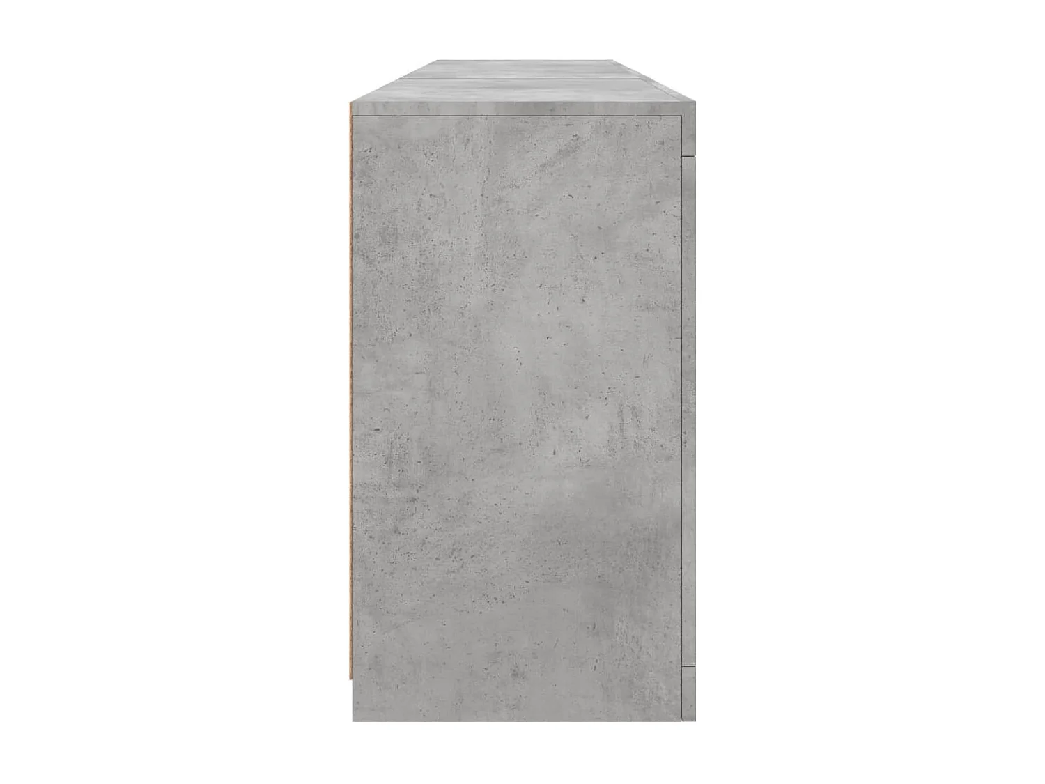 Buffet avec lumières LED gris béton 181,5x37x67 cm