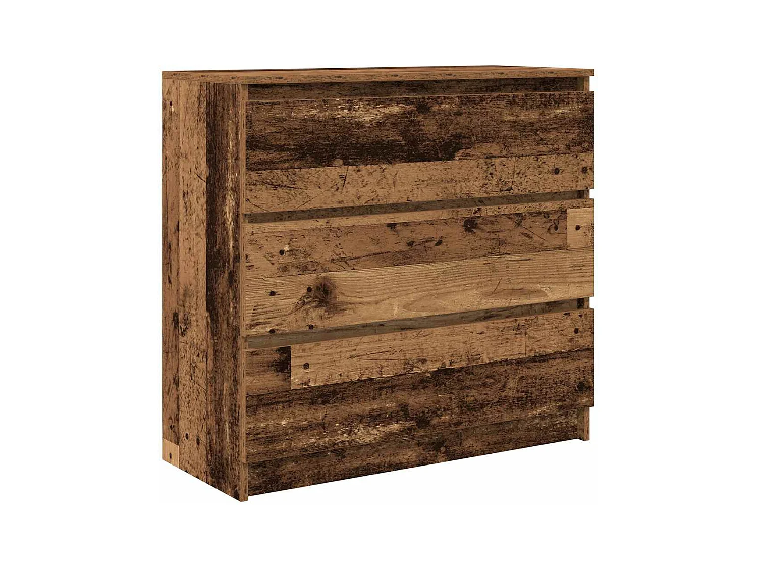 Buffet vieux bois 80x35x76 cm bois d'ingénierie